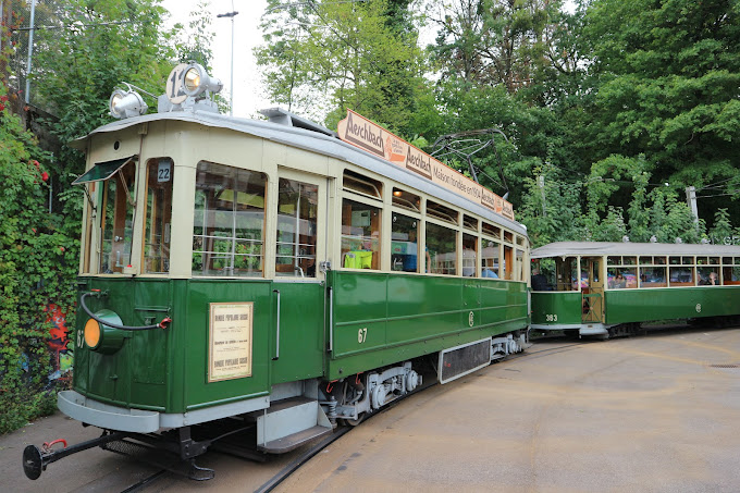 Un vieux tramway historique